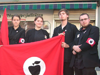Front deutscher Äpfel