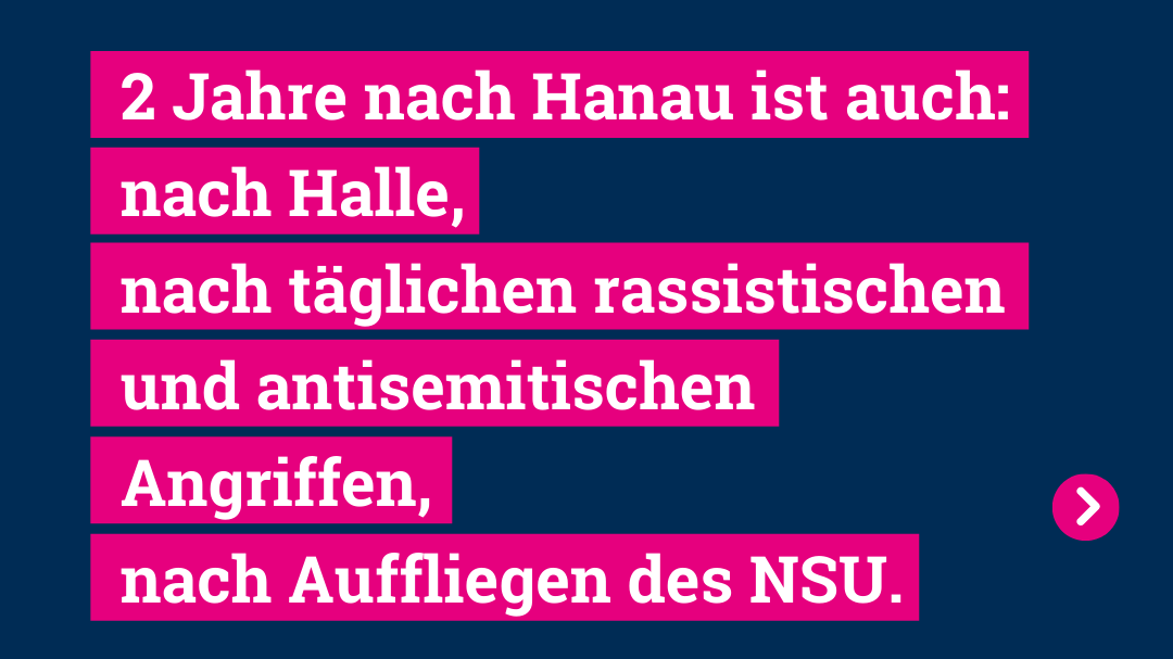 zwei jahre nach hanau