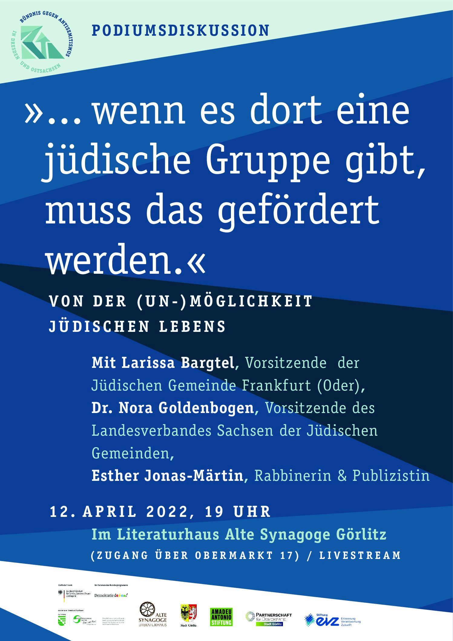 Flyer..wenn es dort eine jüdische Gruppe gibt.._