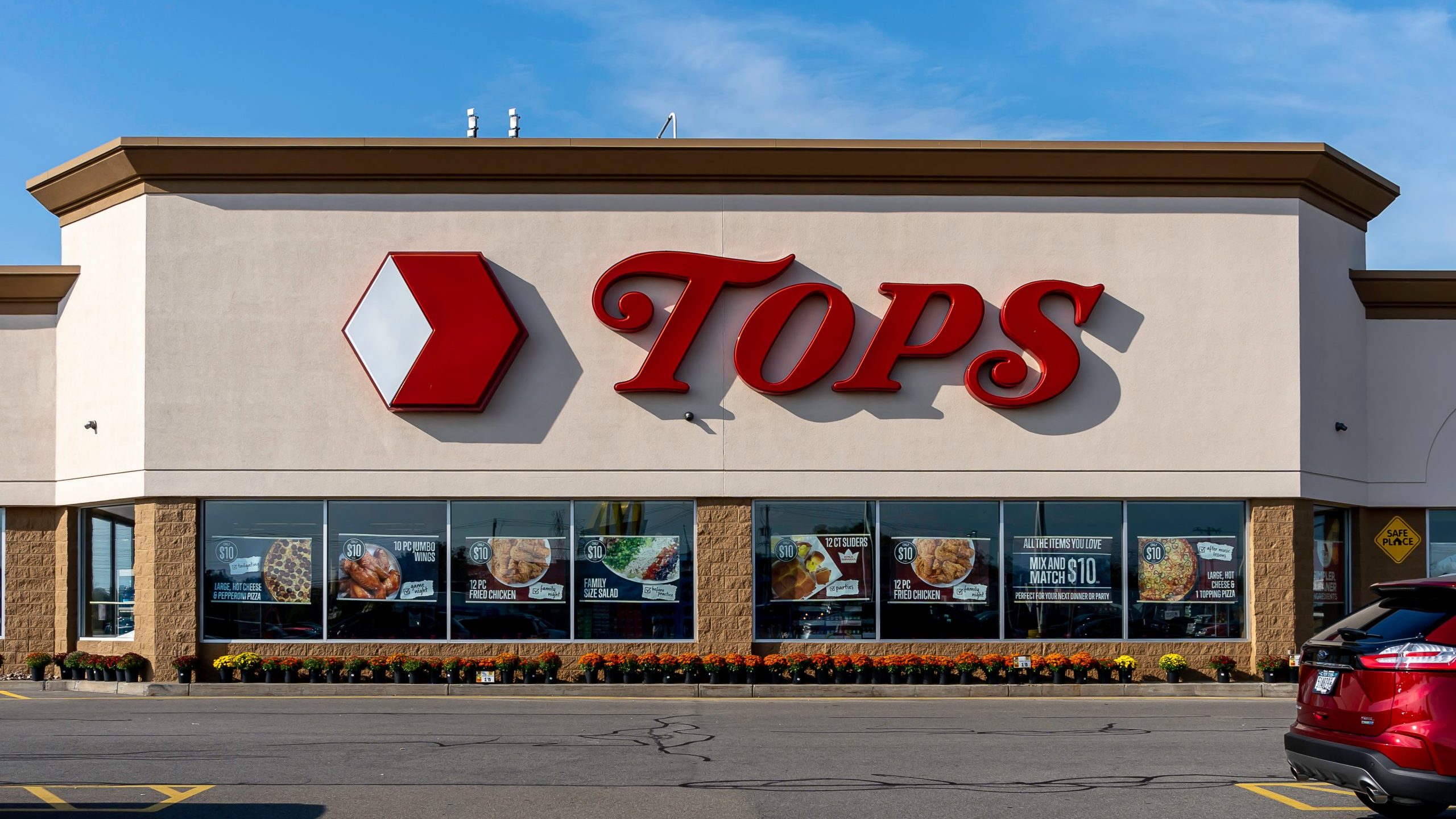 Buffalo, New York, USA - September 22, 2019: Tops supermarket in