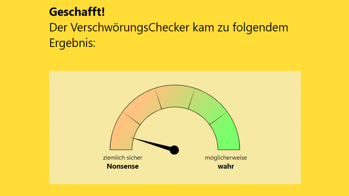 Verschwörungschecker Bild