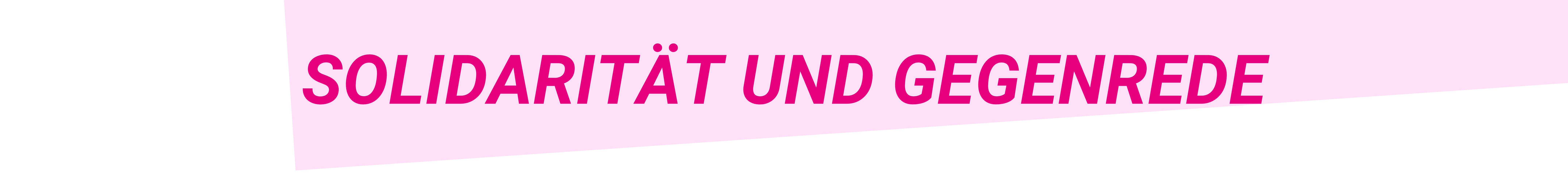 Überschrift: Solidarität und Gegenrede