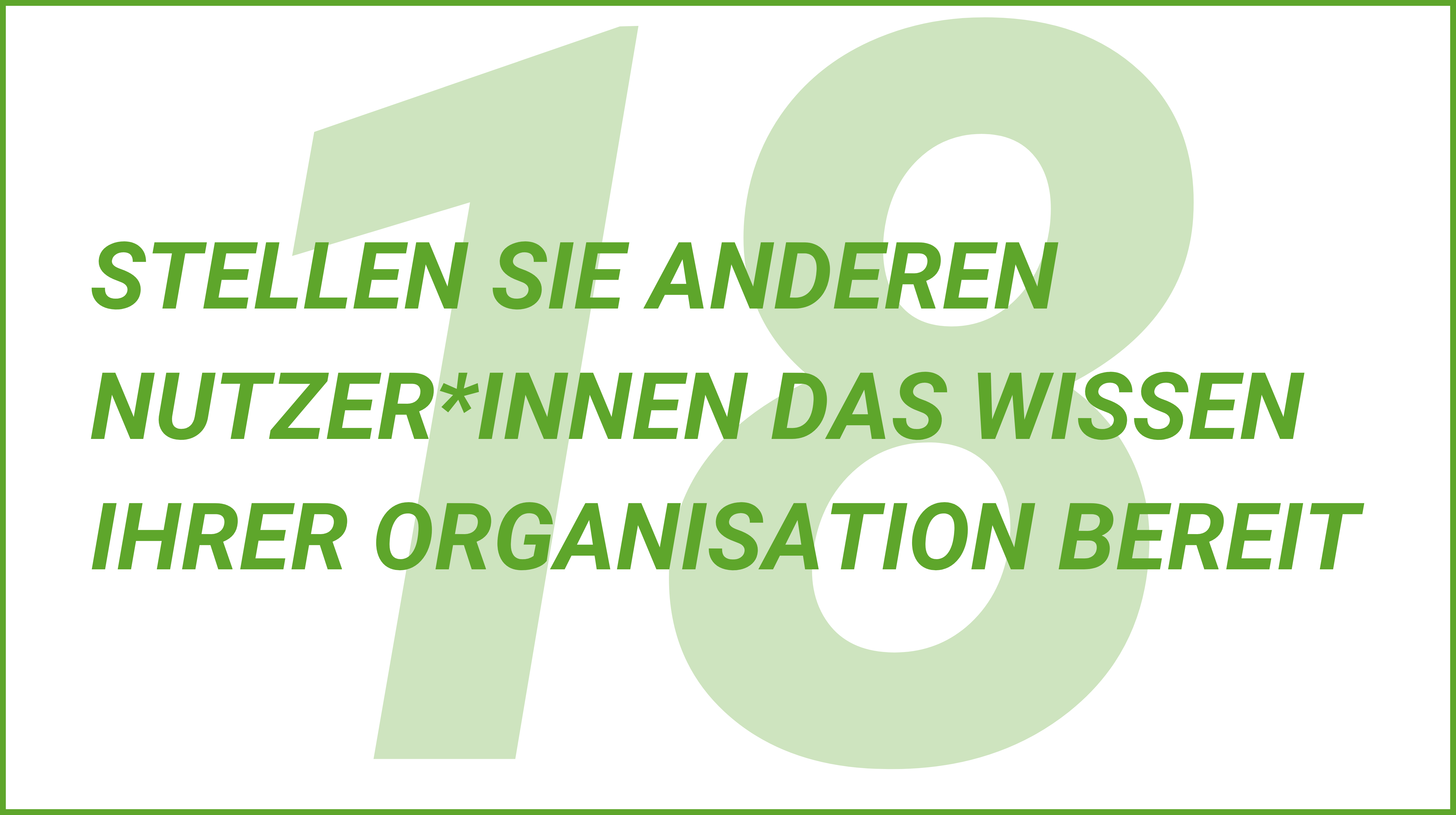 Weiterblättern zu Tipp 18. Teilen Sie ihr Wissen