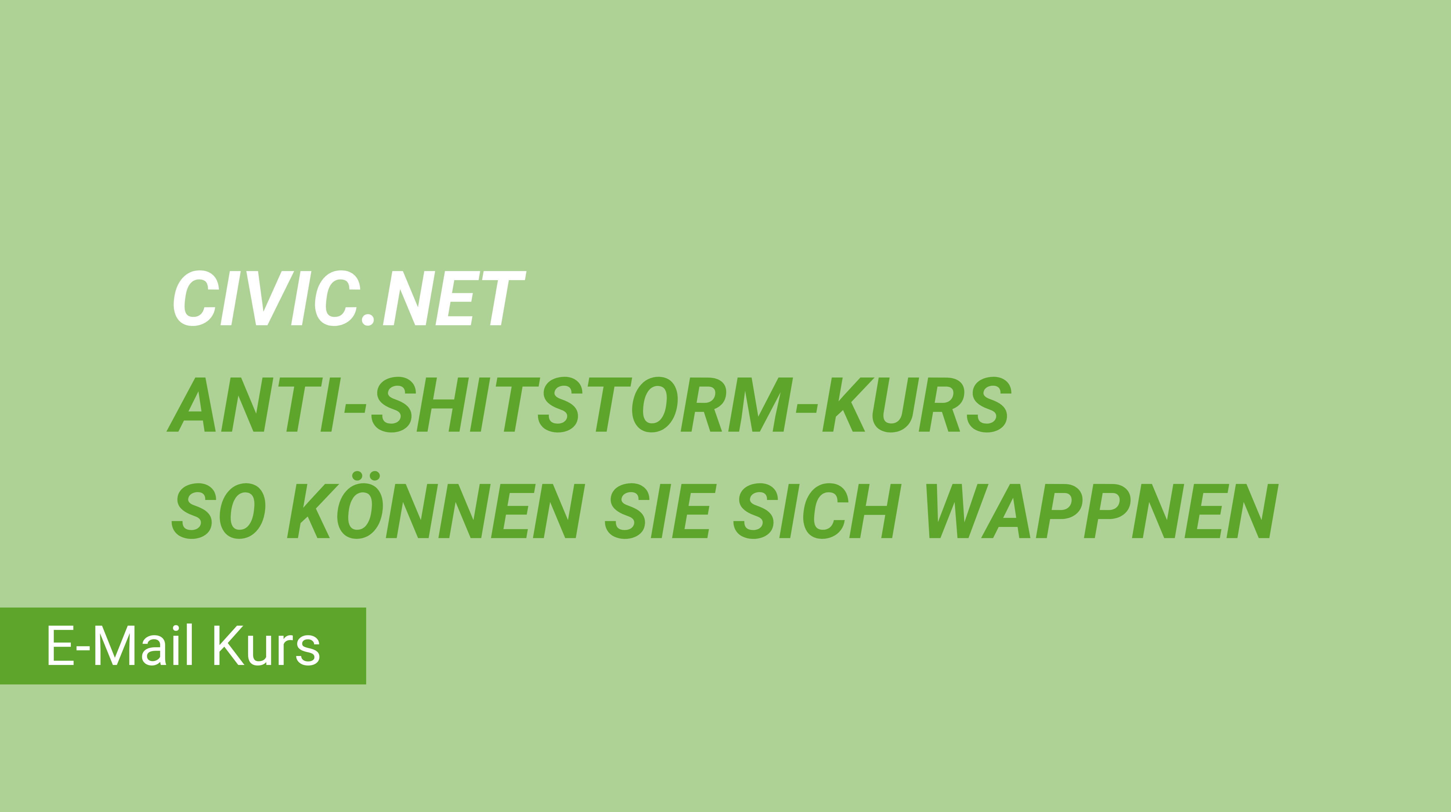 Weiterblättern zu Artikel "Anti-Shitstorm-Kurs - So können Sie sich wappnen"