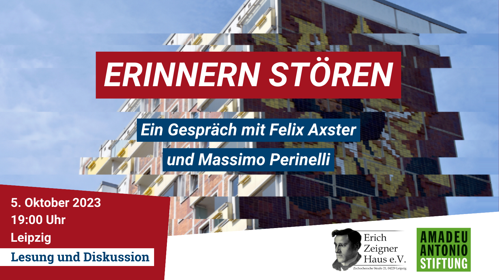 Erinnern stören Leipzig 1600 × 900 px