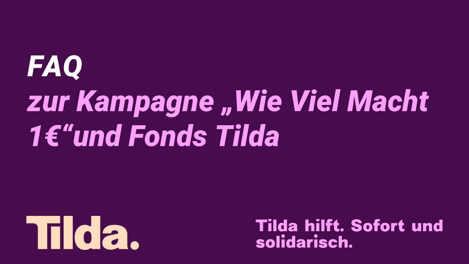 FAQ Tilda