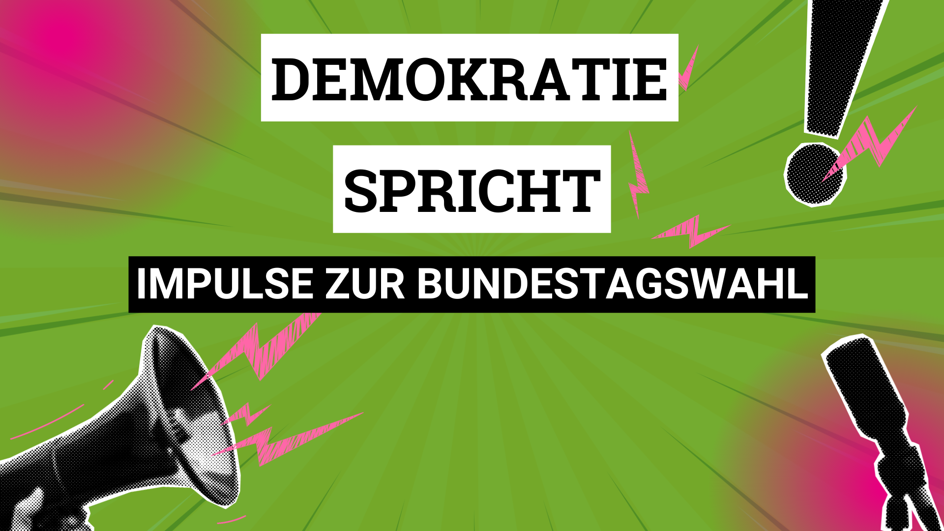 Demokratie spricht Beitragsbild