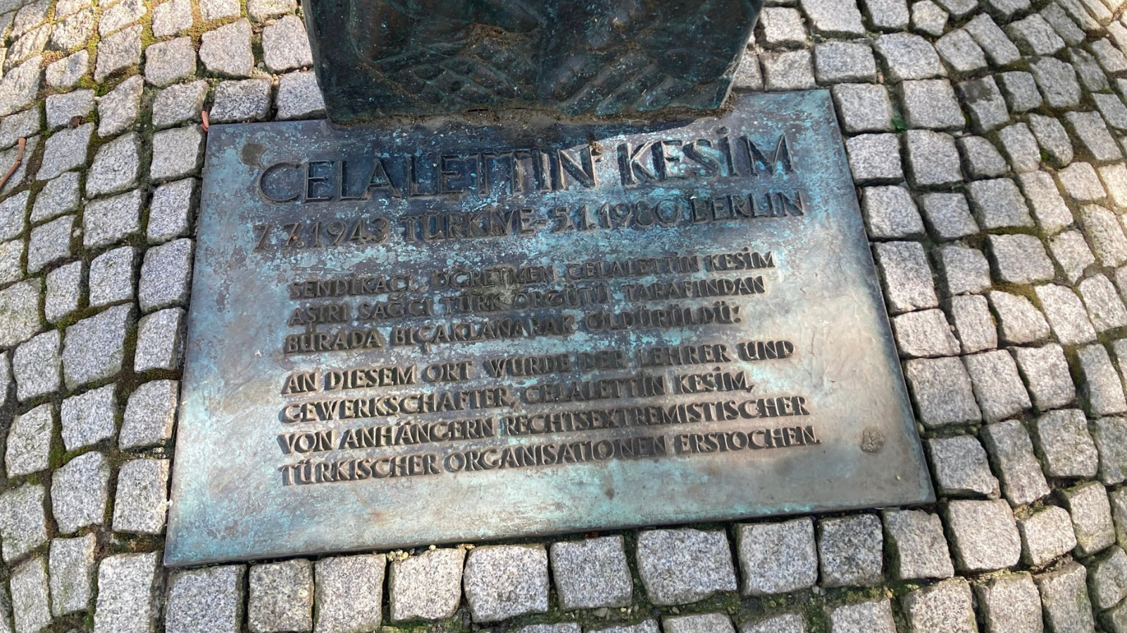 Gedenktafel für Celalettin Kesim in Berlin