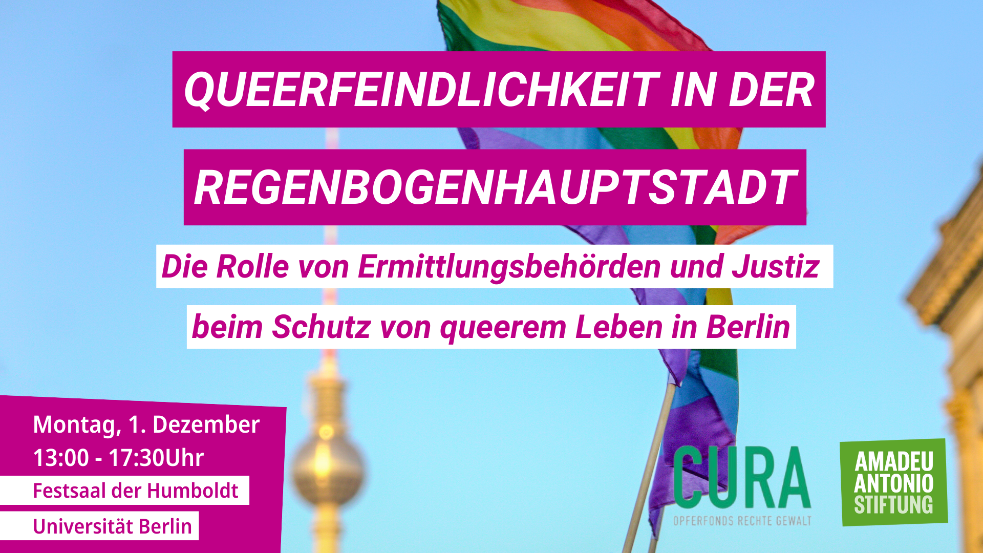Eventheader Queerfeindlichkeit in der Regenbogenhauptstadt_aktualisiert