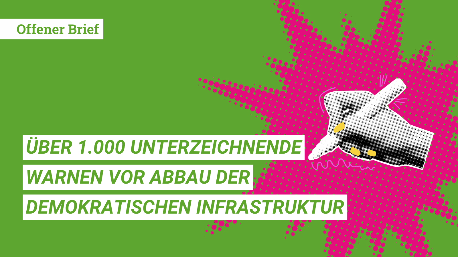 Offener Brief Demokratie leben