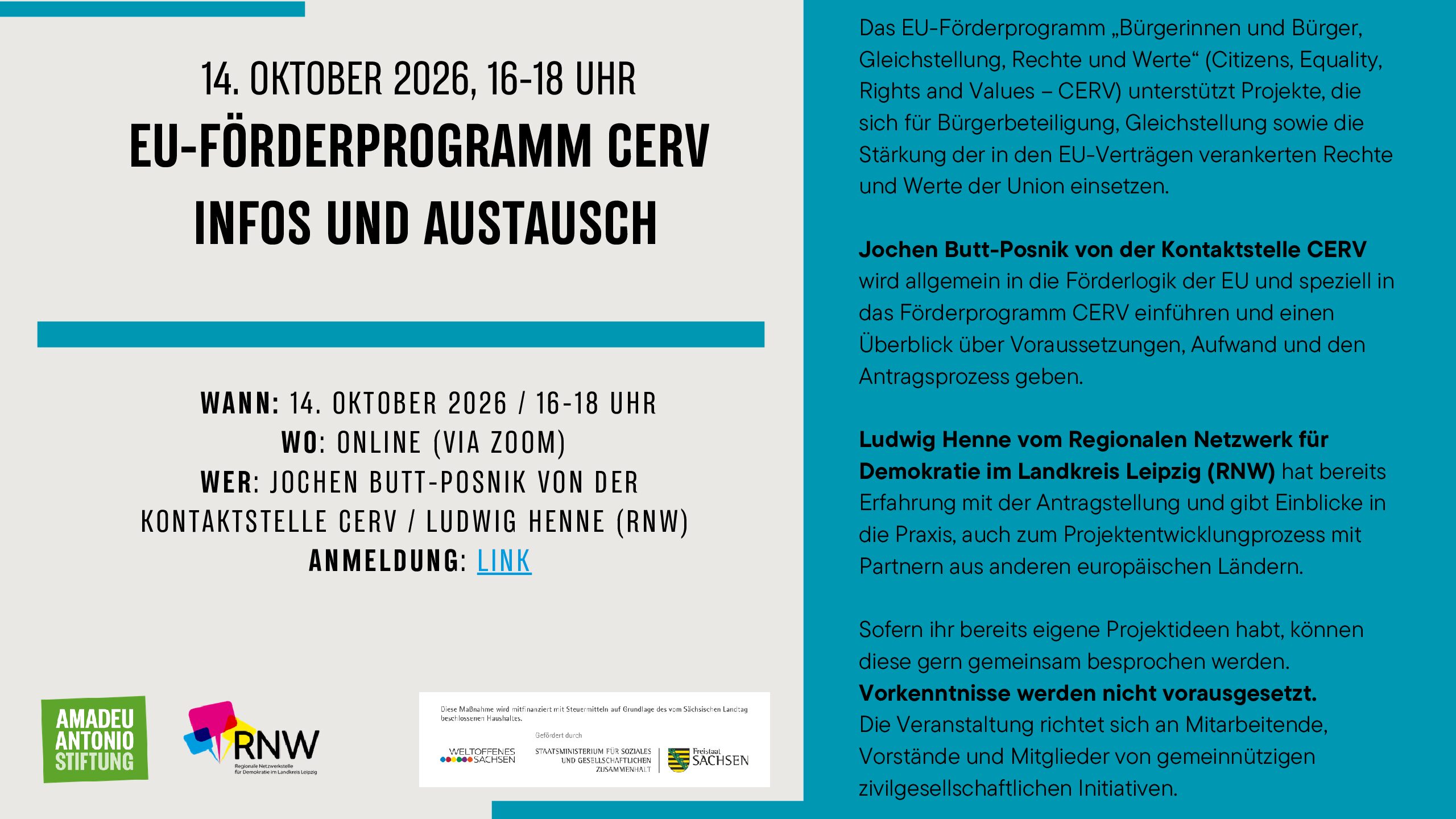 RNW AAS CERV 14.10. Veranstaltung
